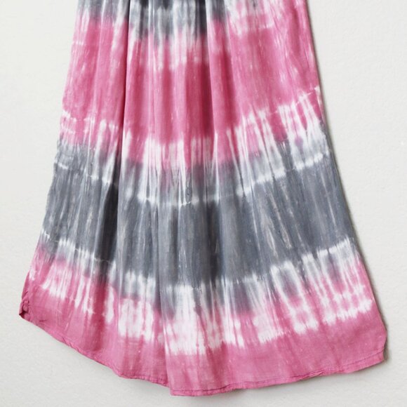 Napua Collection Honolulu Hawaii Beaded Halter Neck Maxi Dress Tie Dye Ombre OS - Picture 11 of 13